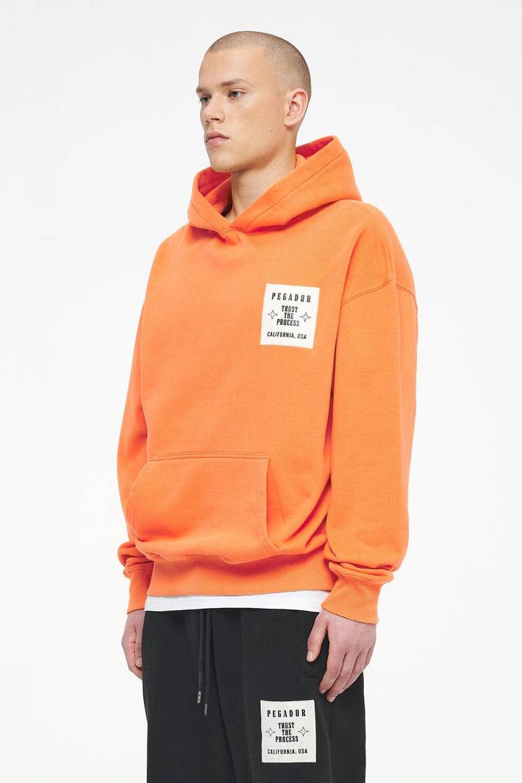 Pegador Salal Oversized Hoodie Vintage Washed Sunrise Orange Super Sparpreis