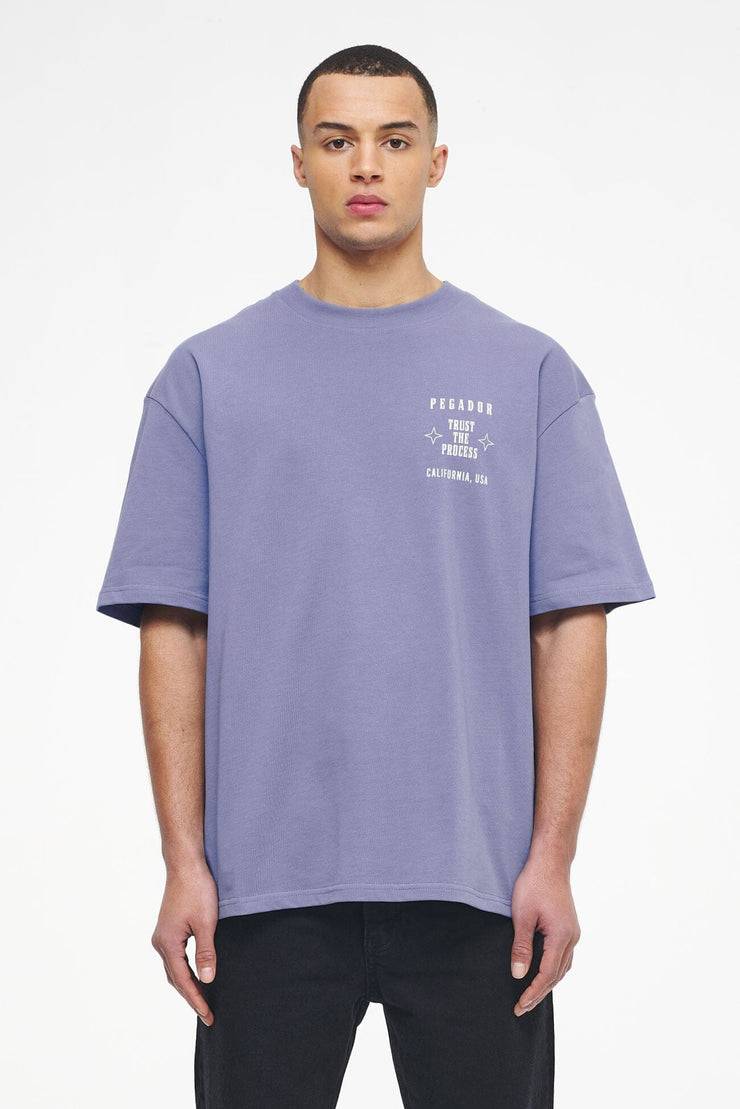 Pegador Salal Oversized Tee Vintage Washed Magic Violet Wochenangebot