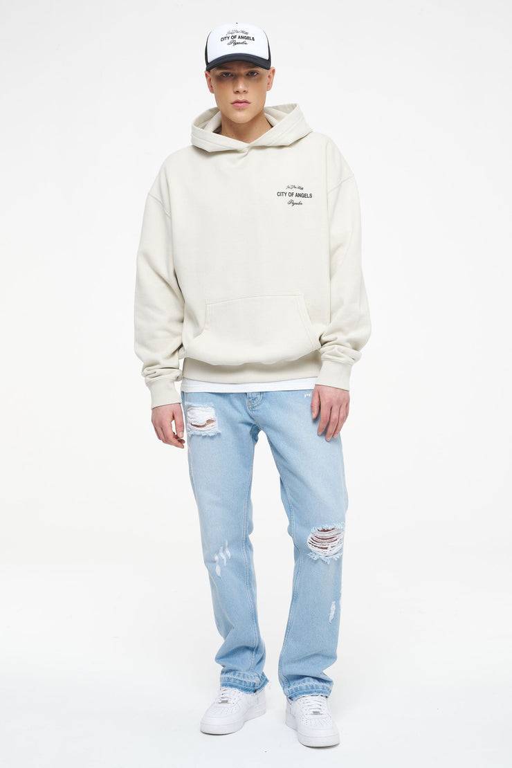 Pegador Wallace Oversized Hoodie Vintage Washed Angels Cream Letzte 3 Tage