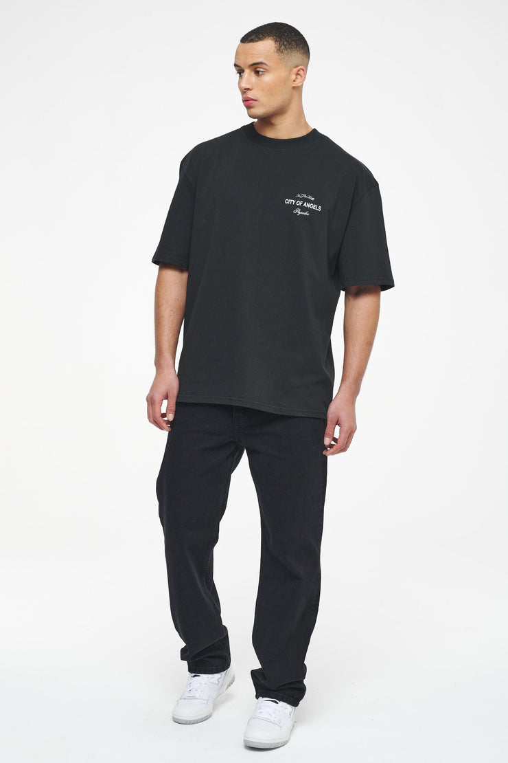 Pegador Wallace Oversized Tee Vintage Washed Black Ink JETZT KAUFEN
