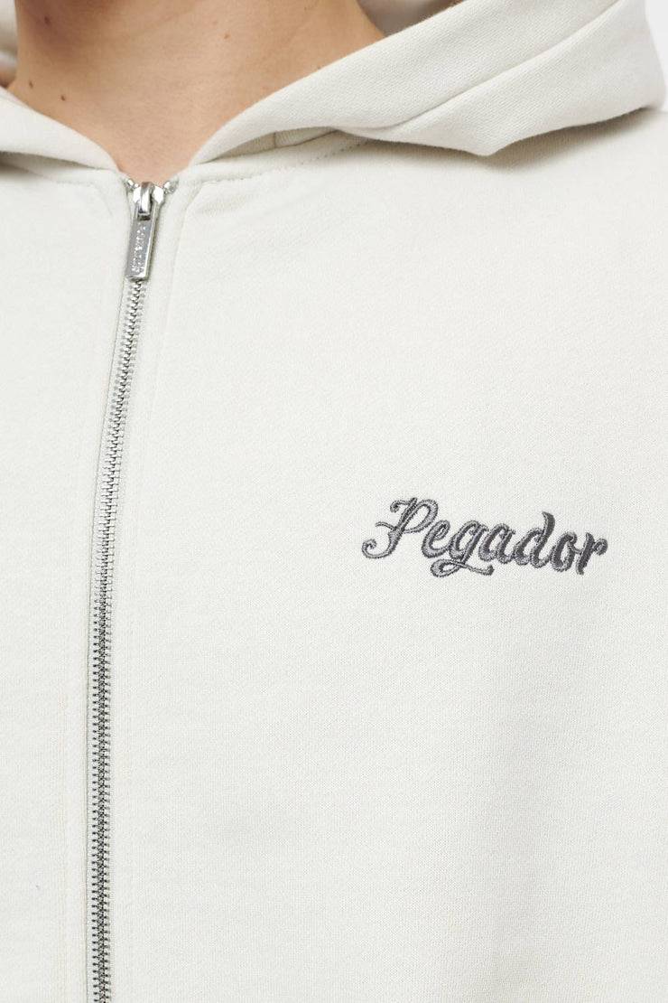 Pegador West Oversized Sweat Jacket Vintage Washed Angels Cream Bis zu 60% Rabatt