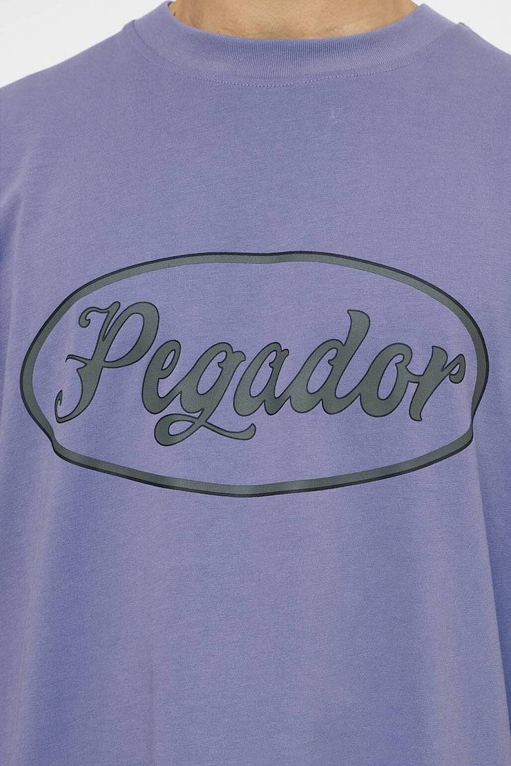 Pegador West Oversized Tee Vintage Washed Magic Violet Sonderangebot der Fabrik