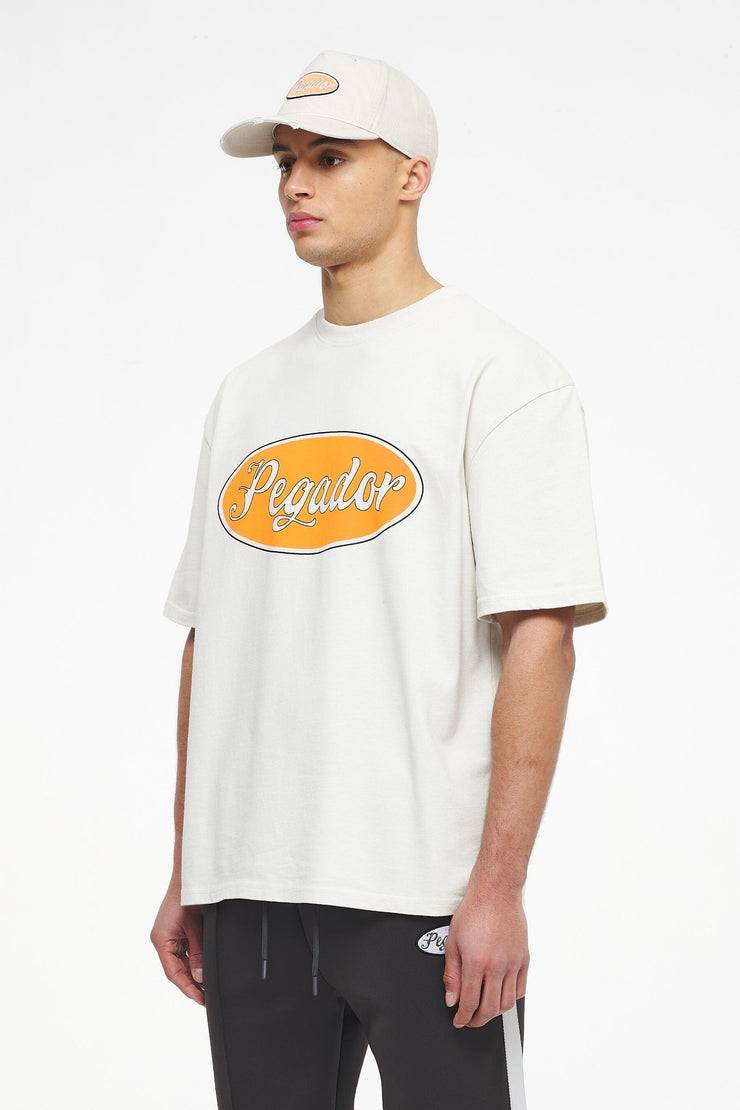 Pegador West Oversized Tee Vintage Washed Angels Cream Bis zu 55% Rabatt