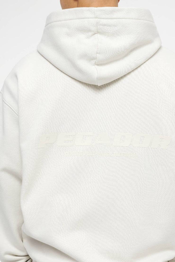 Pegador Colne Logo Oversized Sweat Jacket Vintage Washed Angels Cream Gum Discount Store für neue Produkte