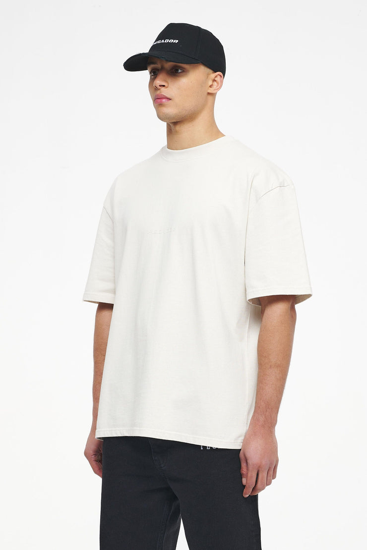 Pegador Colne Logo Oversized Tee Vintage Washed Angels Cream Gum 50% Rabatt mit kostenlosem Versand