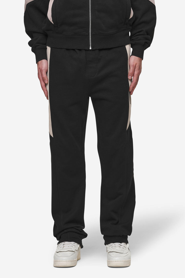 Pegador Aderno Wide Sweat Pants Washed Black Light Beige Schlussverkauf