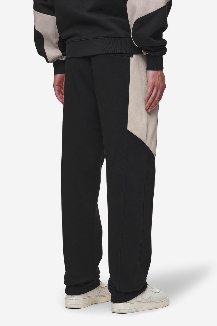Pegador Aderno Wide Sweat Pants Washed Black Light Beige Schlussverkauf