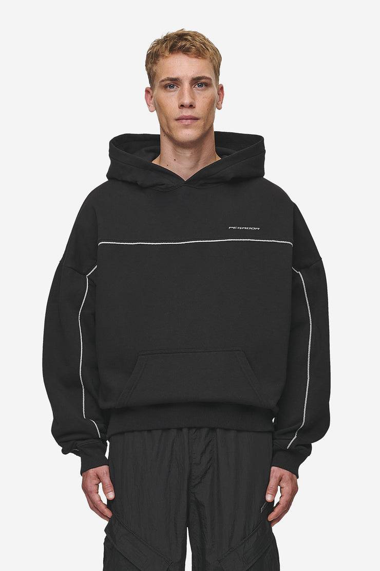 Pegador Beak Boxy Hoodie Washed Black Blitzverkäufe