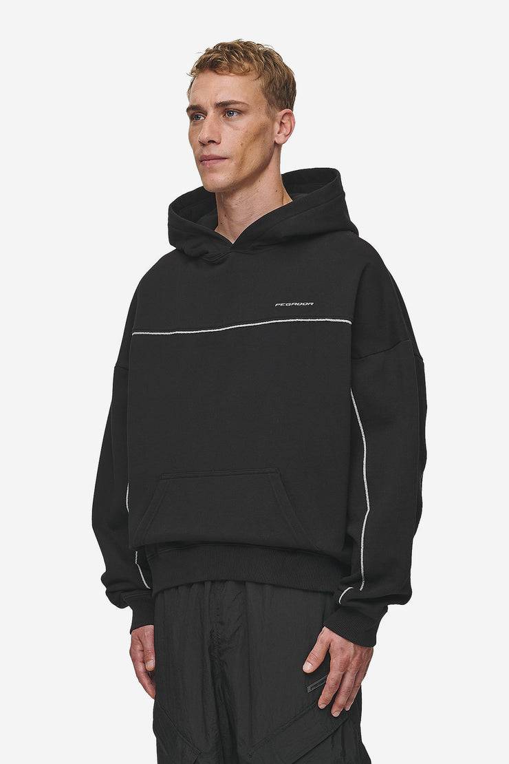 Pegador Beak Boxy Hoodie Washed Black Blitzverkäufe