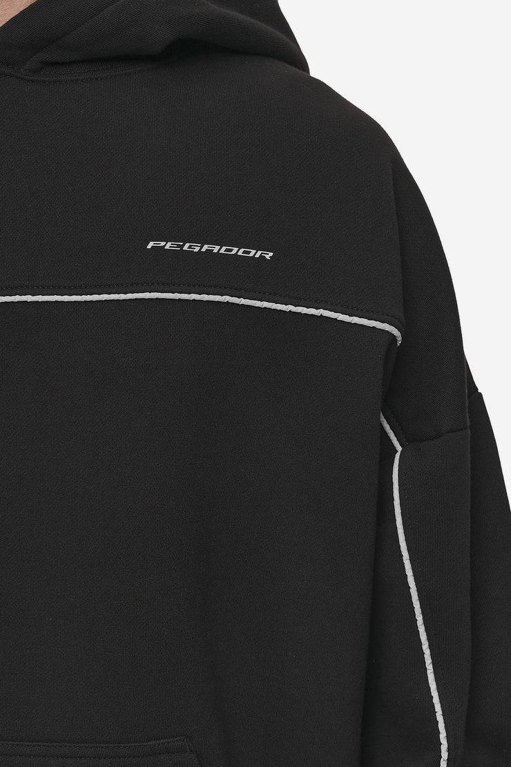 Pegador Beak Boxy Hoodie Washed Black Blitzverkäufe