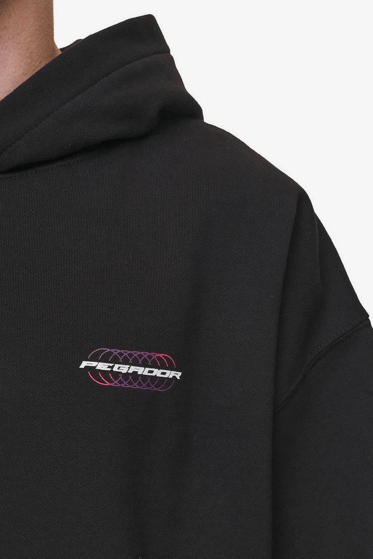 Pegador Lexing Oversized Hoodie Washed Black Versandkostenfrei