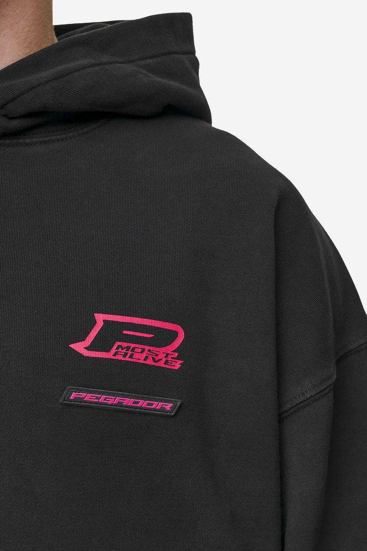 Pegador Hawkins Oversized Hoodie Vintage Black Begrenztes Angebot