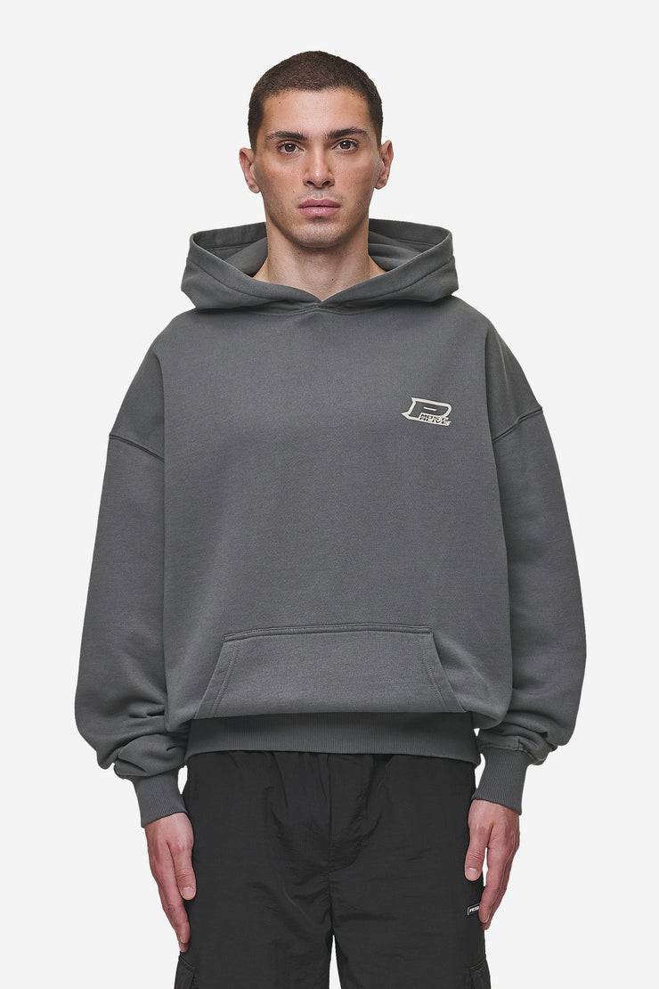 Pegador Fox Oversized Hoodie Washed Anthracite Saisonschlussverkauf