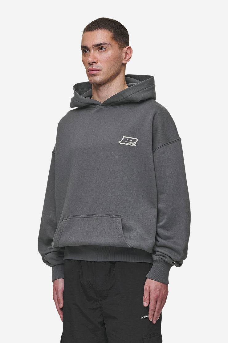 Pegador Fox Oversized Hoodie Washed Anthracite Saisonschlussverkauf