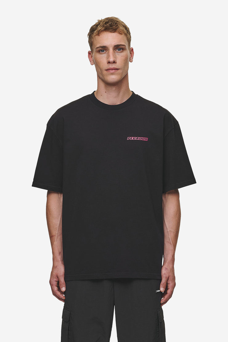 Pegador Bowin Oversized Tee Washed Black Weihnachtsangebot