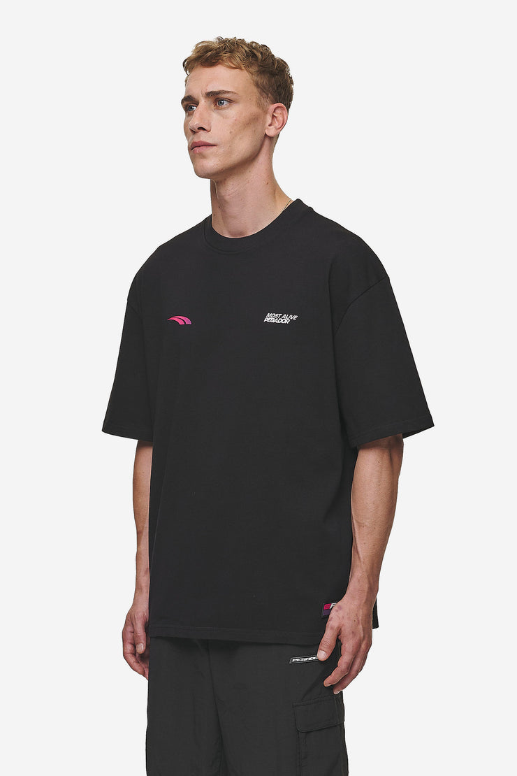 Pegador Clayton Oversized Tee Washed Black Jubiläumsangebot