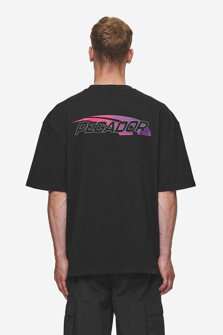 Pegador Clayton Oversized Tee Washed Black Jubiläumsangebot