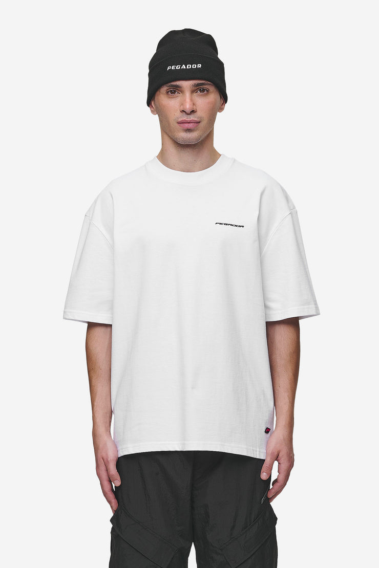 Pegador Charles Oversized Tee White Lagerräumung