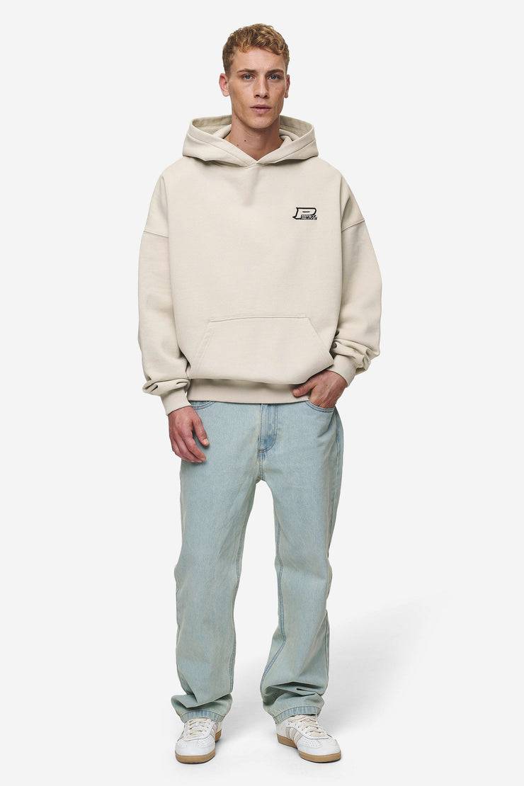 Pegador Duan Boxy Hoodie Washed Light Beige Top Angebot