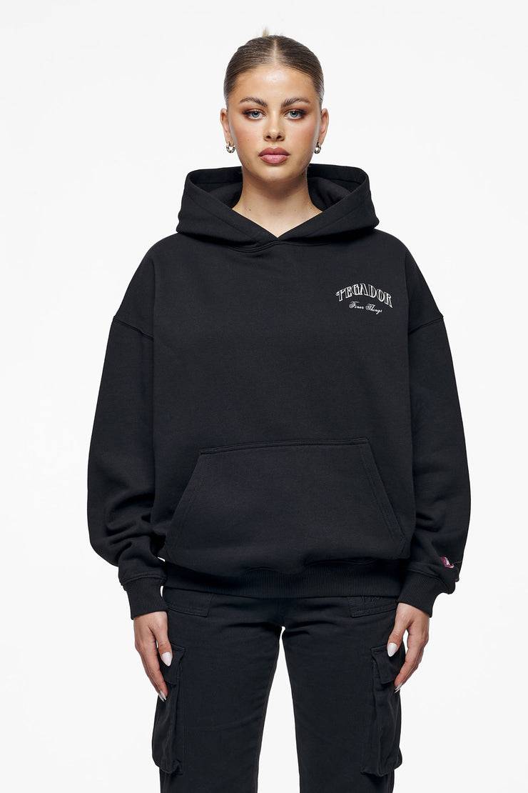 Pegador Siesta Oversized Hoodie Washed Vintage Black Saisonale Angebote