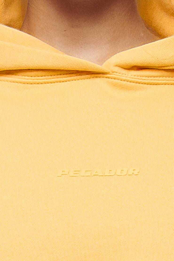 Pegador Salita Oversized Cropped Hoodie Vintage Washed Golden Sun Gum Riesige Ersparnisse