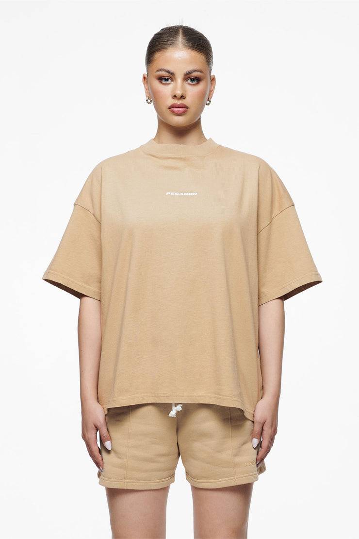 Pegador Culla Logo Heavy Oversized Tee Vintage Washed Espresso Discount Store für neue Produkte
