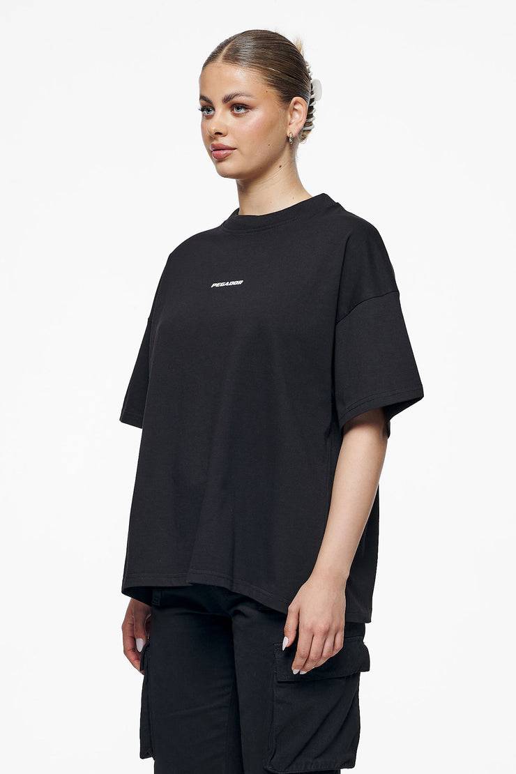 Pegador Culla Logo Heavy Oversized Tee Black Nur noch ein Tag übrig