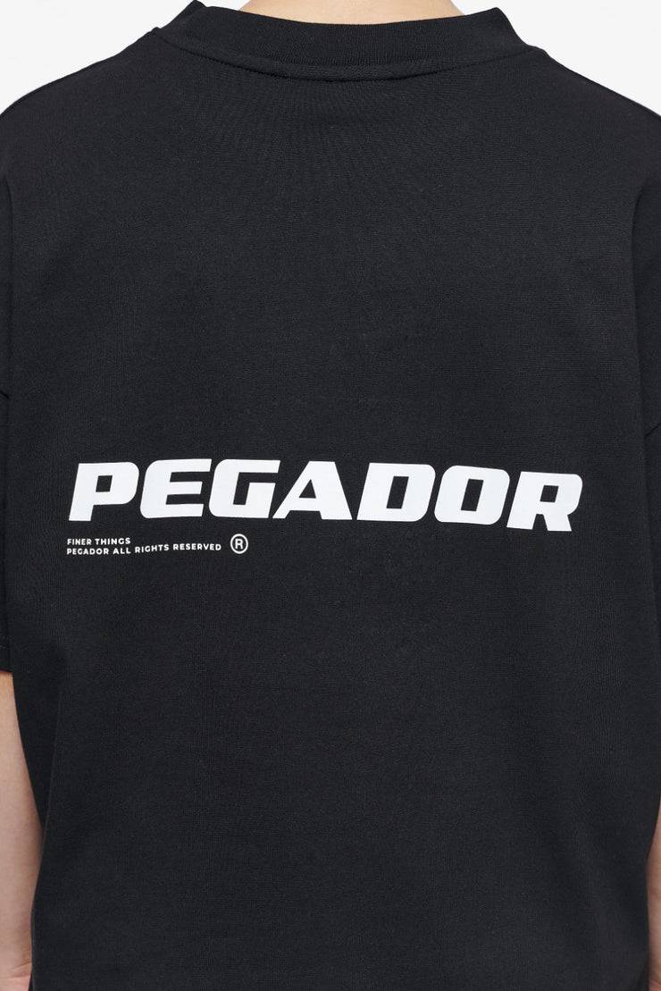 Pegador Culla Logo Heavy Oversized Tee Black Nur noch ein Tag übrig