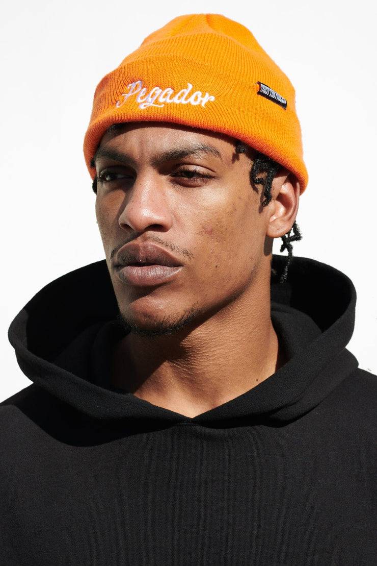 Pegador Birch Fisherman Beanie Sunrise Orange White 2025
