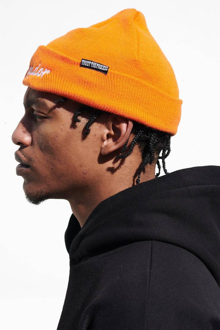 Pegador Birch Fisherman Beanie Sunrise Orange White 2025