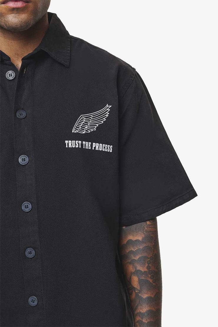 Pegador Skyler Denim Shirt Black Ink Fabrikverkauf