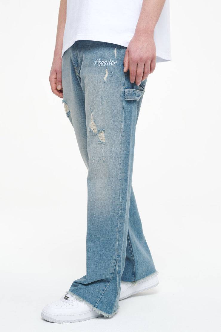 Pegador Alma Flared Jeans Washed Light Blue Blitzverkäufe