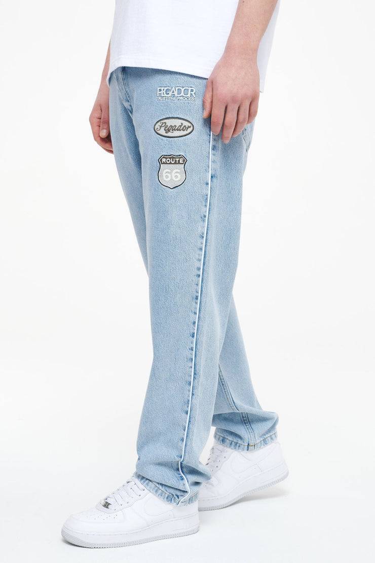 Pegador Vanness Baggy Jeans Washed Blue Kostenloser Versand