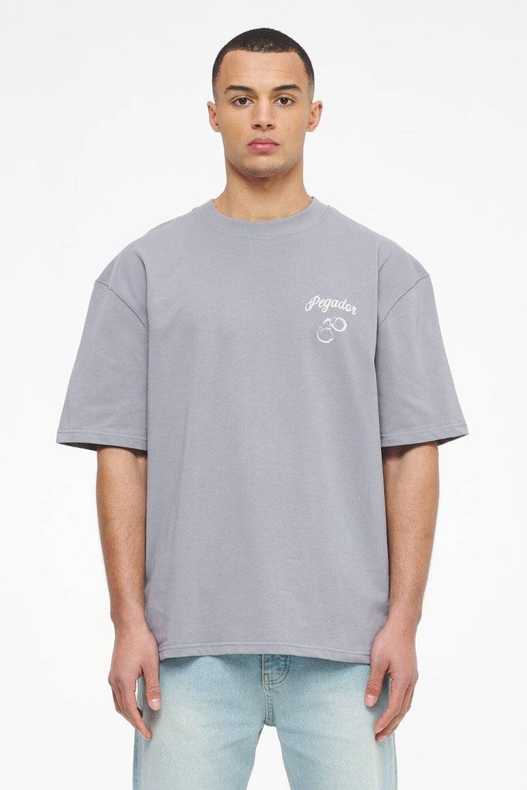 Pegador Skena Oversized Tee Vintage Washed Dusk Grey Cyber Monday