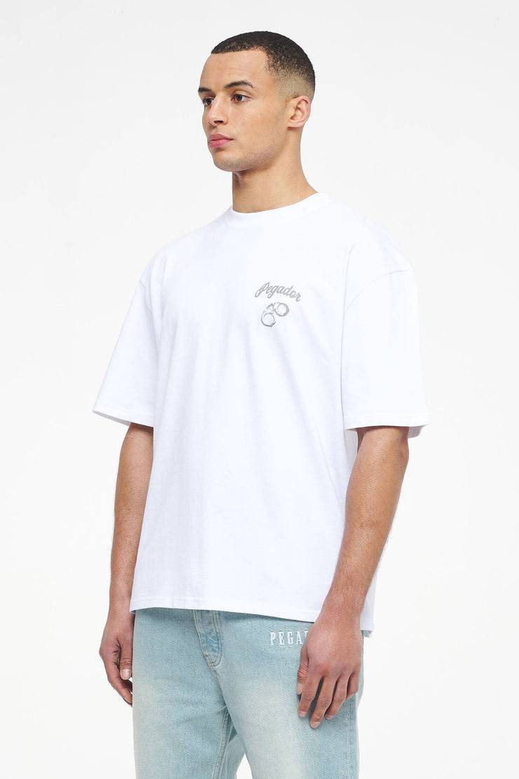 Pegador Skena Oversized Tee White Weihnachtsangebot