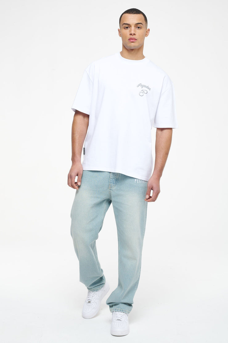 Pegador Skena Oversized Tee White Weihnachtsangebot