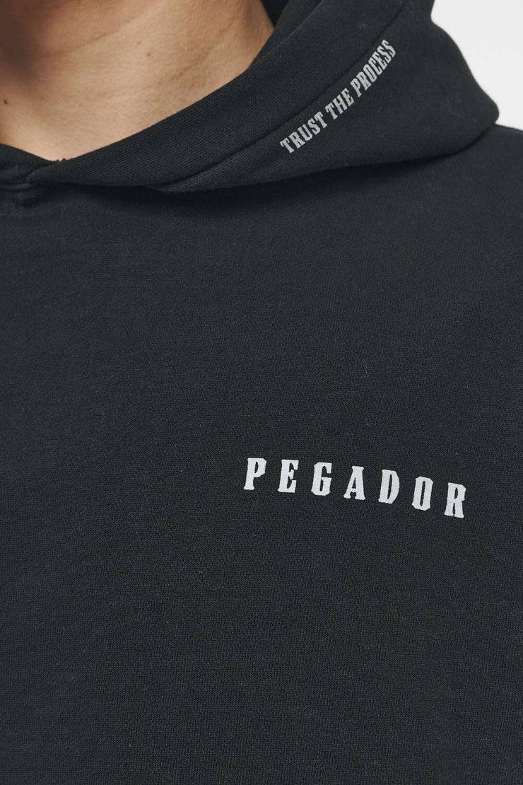 Pegador Dinmont Oversized Hoodie Vintage Washed Black Ink Osterangebot