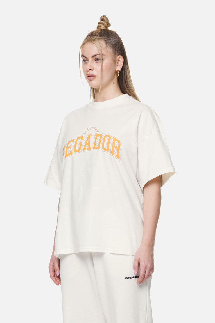 Pegador Wayruna Heavy Oversized Tee Washed Coconut Milk Muttertagsangebot