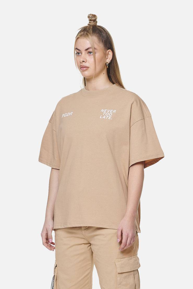 Pegador Airville Heavy Oversized Tee Washed Safari Sand Lagerräumung