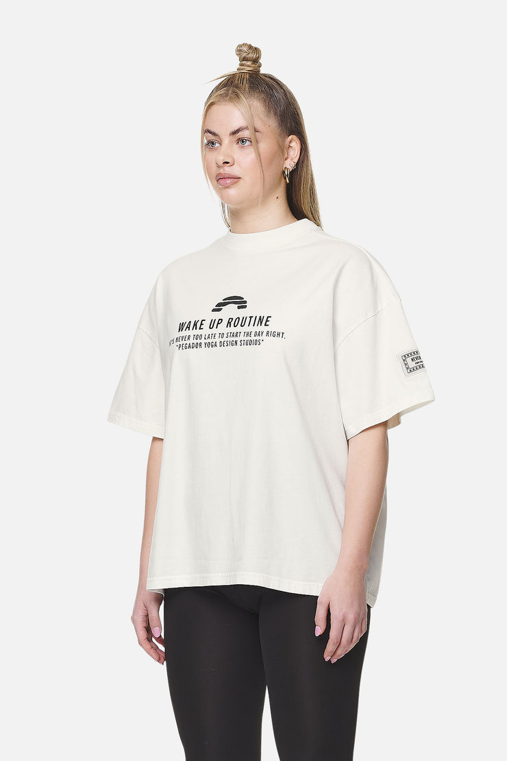 Pegador Idalia Heavy Oversized Tee Washed Coconut Milk Blitzangebot