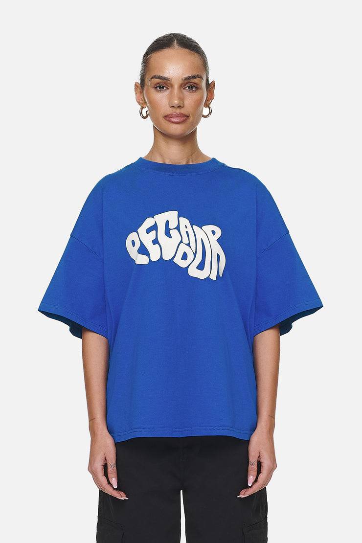 Pegador Paluma Heavy Oversized Tee Washed True Blue Räumungsverkauf