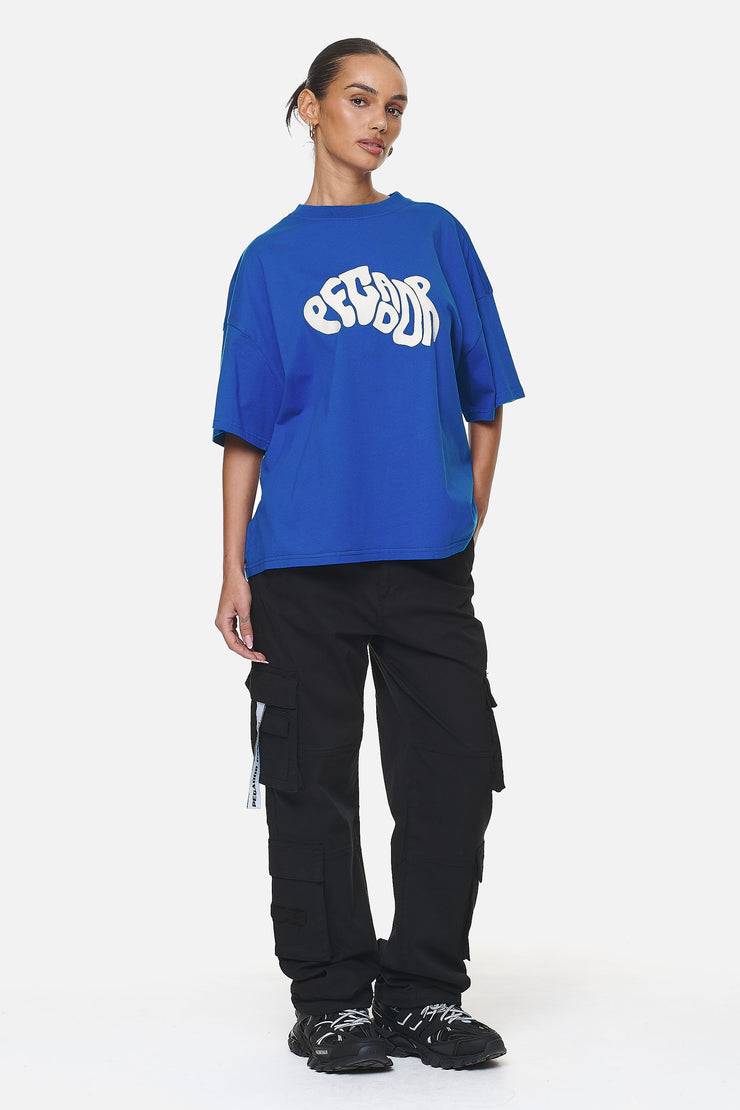 Pegador Paluma Heavy Oversized Tee Washed True Blue Räumungsverkauf