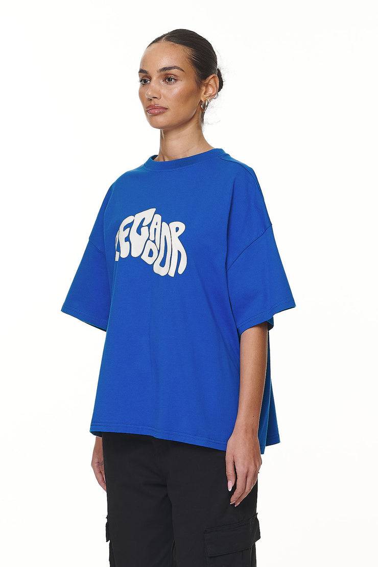 Pegador Paluma Heavy Oversized Tee Washed True Blue Räumungsverkauf