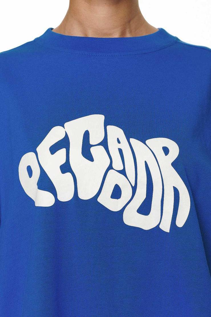 Pegador Paluma Heavy Oversized Tee Washed True Blue Räumungsverkauf