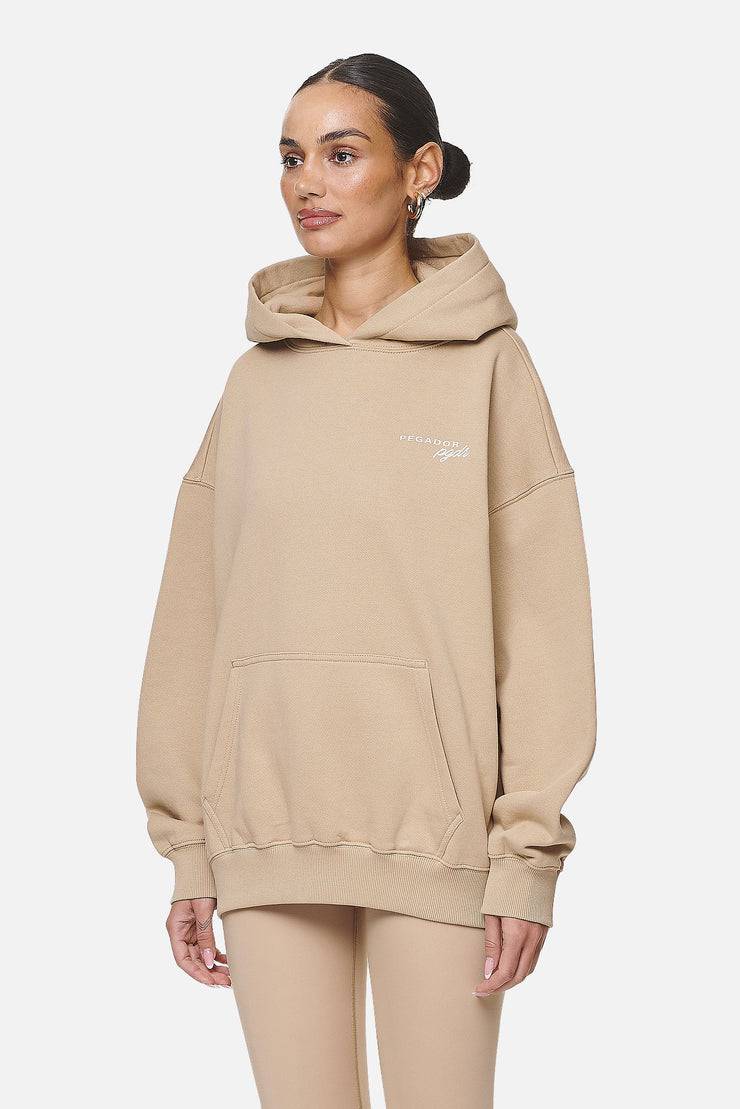 Pegador Berri Oversized Hoodie Washed Safari Sand Sonderangebote