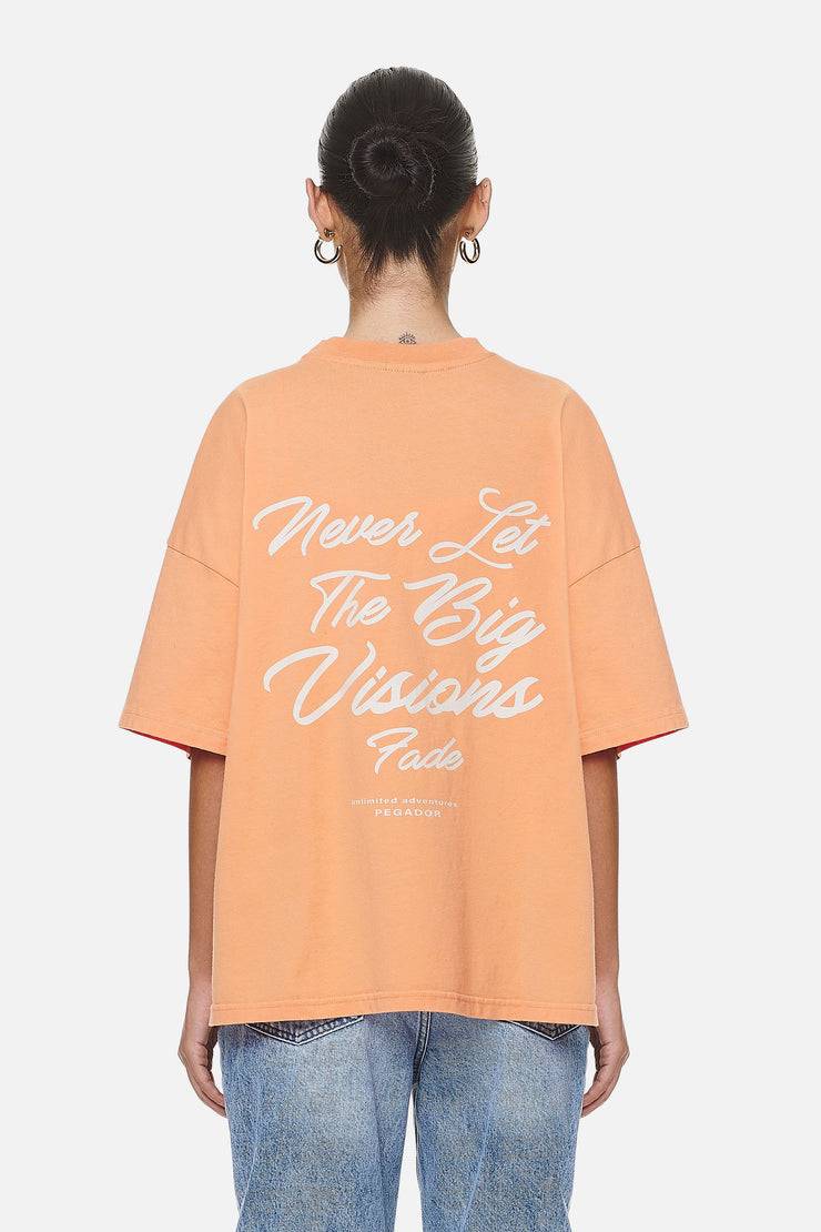 Pegador Berri Heavy Oversized Tee Washed Apricot Riesige Ersparnisse