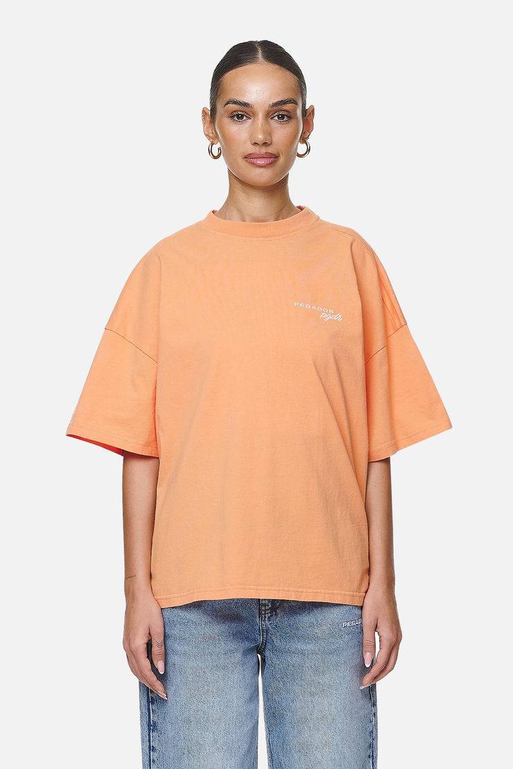 Pegador Berri Heavy Oversized Tee Washed Apricot Riesige Ersparnisse