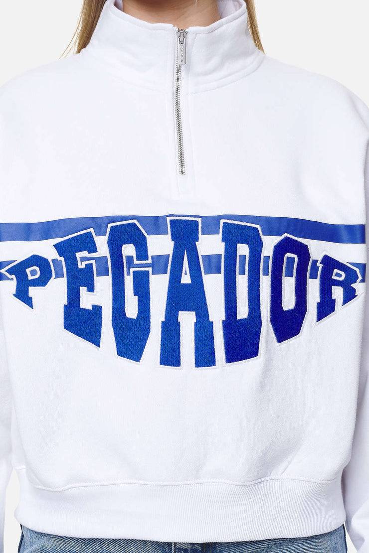 Pegador Sarina Oversized Halfzip Sweater White Super Sparpreis