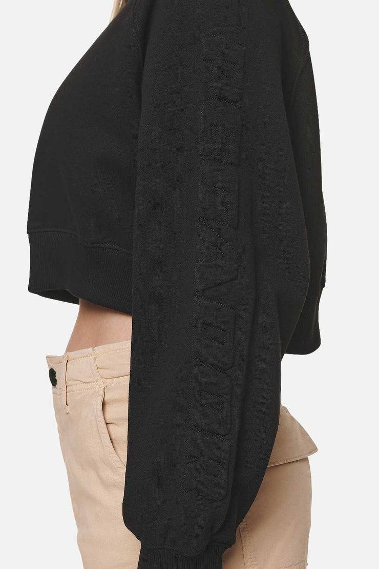 Pegador Kintore Cropped Oversized Raglan Sweater Black Kostenlose Rückgabe