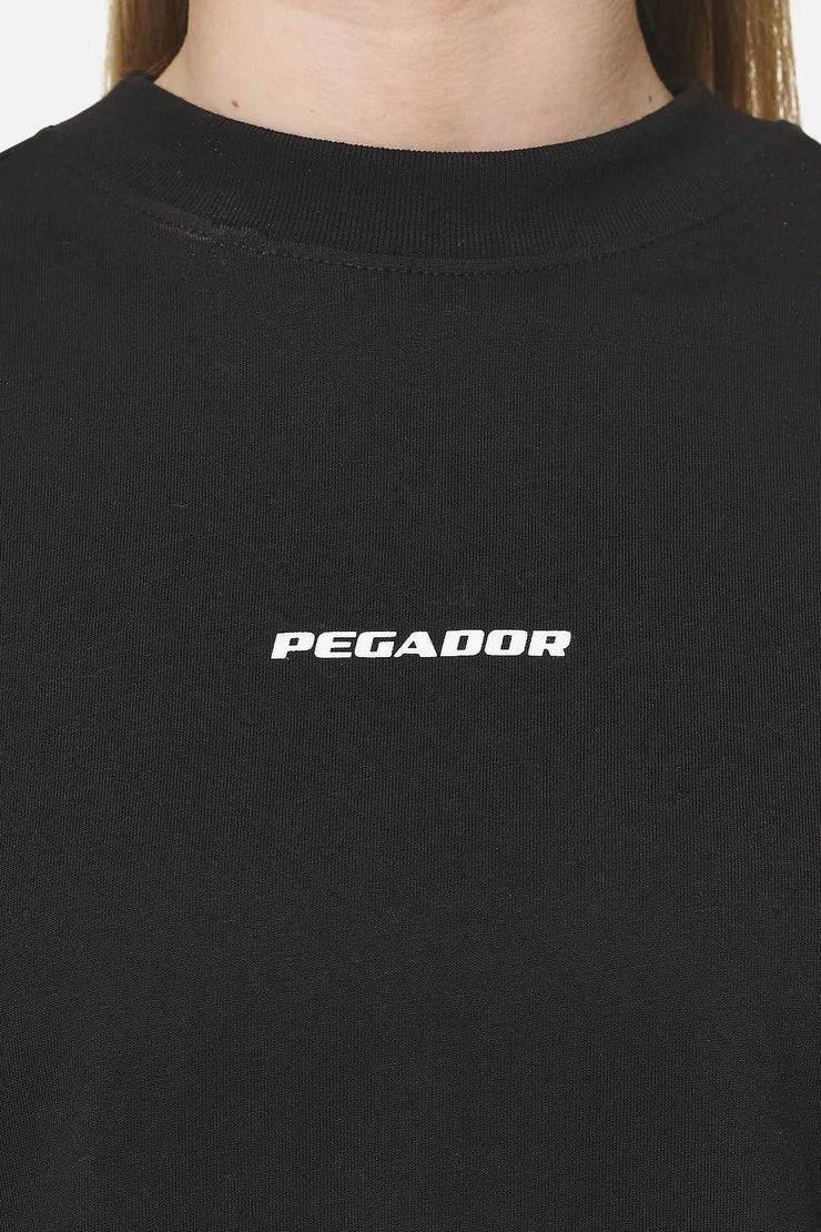 Pegador Arendal Logo Heavy Oversized Tee Black White Letzte 2 Tage